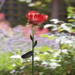 Smart Solar Red Rose Stake Light -Garden Furniture Store 39367 11943