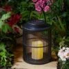 Smart Solar Urbane Lantern - Black -Garden Furniture Store 46186 3670