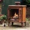 Woodlodge Bude Premium Rust Finish Fireplace -Garden Furniture Store 46298 3412