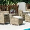 Katie Blake Seville High Back Reclining Chairs With Footstools -Garden Furniture Store 46726 2648
