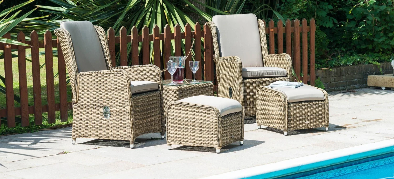 Katie Blake Seville High Back Reclining Chairs With Footstools 3 Katie Blake Seville High Back Reclining Chairs With Footstools