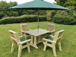 Churnet Valley Ergo 4 Seat Table Set - 4 X Chairs 8 Churnet Valley Ergo 4 Seat Table Set - 4 X Chairs -Garden Furniture Store 46797 2540