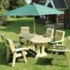 Churnet Valley Ergo 6 Seat Table Set - 6 X Chairs