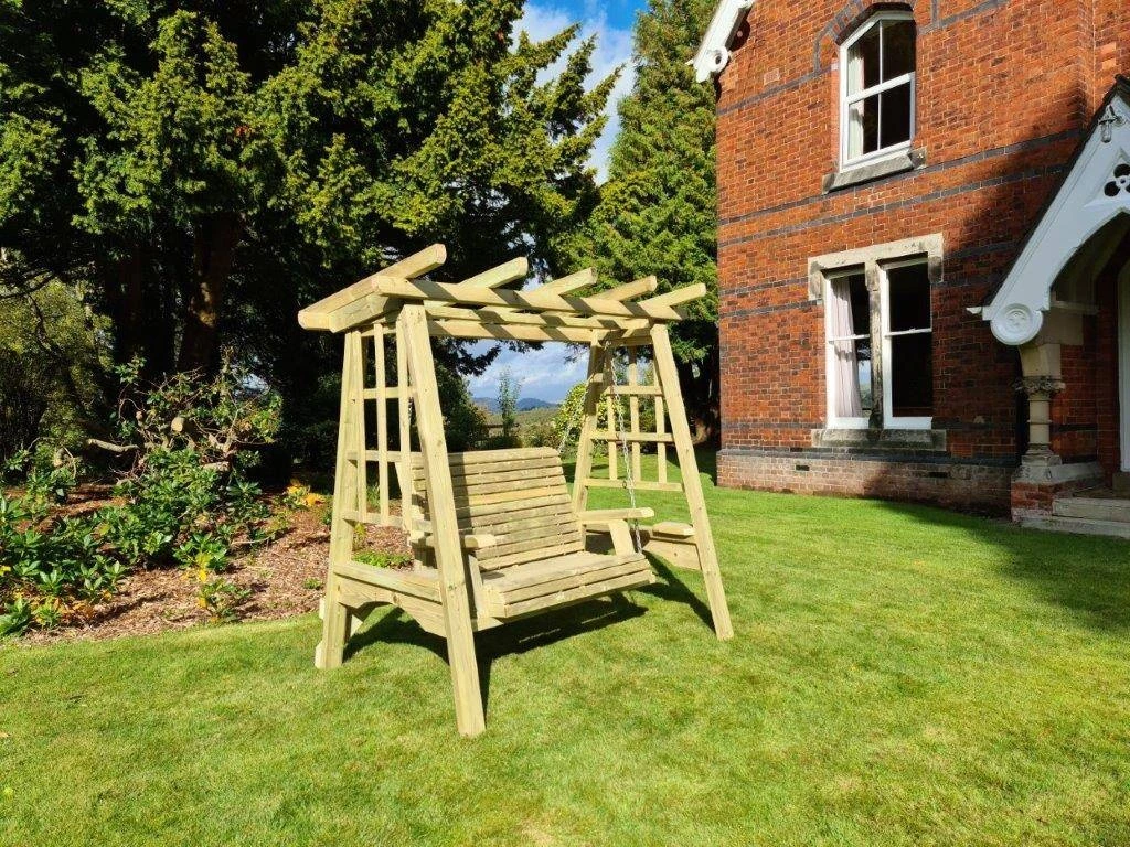 Churnet Valley Pergola Swing 2 Seater 3 Churnet Valley Pergola Swing 2 Seater