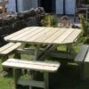 Churnet Valley Westwood Square 8 Seat Picnic Table 2 Churnet Valley Westwood Square 8 Seat Picnic Table -Garden Furniture Store 46831 2419