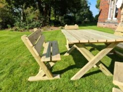 Churnet Valley Ashcombe Table Set 6 Seater -Garden Furniture Store 46841 2385