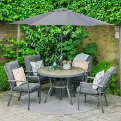 LG Outdoor Monza 4 Seat Set With High Back Armchairs And Parasol 9 LG Outdoor Monza 4 Seat Set With High Back Armchairs And Parasol -Garden Furniture Store 51129 30459