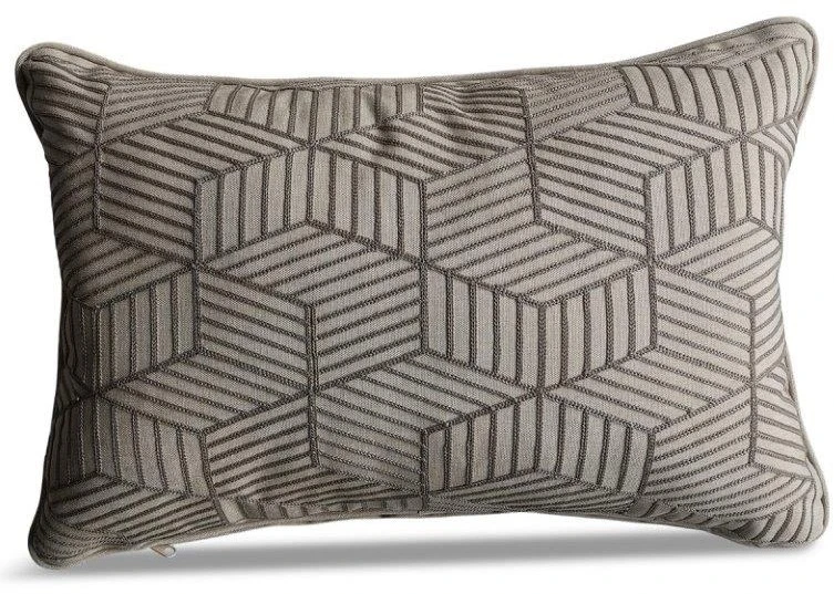 LG Outdoor Grey Striped Cubes 40x60cm Scatter Cushion 3 LG Outdoor Grey Striped Cubes 40x60cm Scatter Cushion