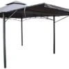 Royalcraft Algarve Gazebo 3.3m X 3.3m With 2.1m Awning - Grey -Garden Furniture Store 55661 40153